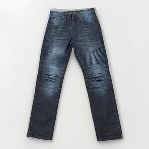 Steve's Jeans‎ Boys Size 10 Blue Moto Style Jeans 25x25